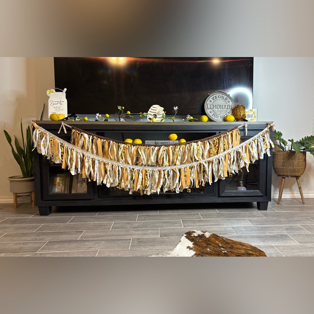 NWT Summer Boho Fabric Garland - Picture 7 of 11